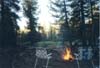 warm campfire